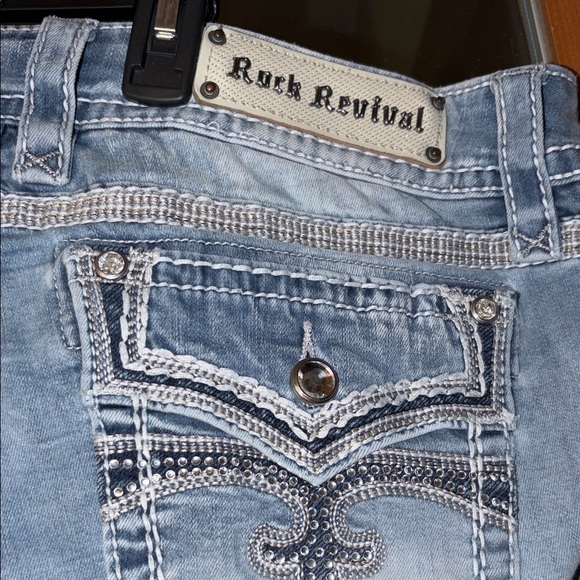 Rock Revival Light Blue Skinny Jeans - Picture 10 of 15